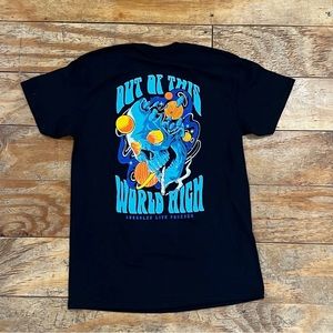 “Out of This World High” Navy ALF Assholes Live Forever Linda Finegold T Shirt M